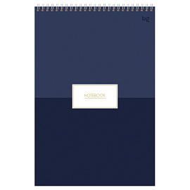 Блокнот А4 80л. на гребне BG "Minimal", твердая подложка