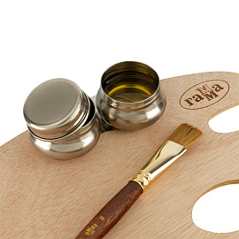 Масленка металлическая двойная с крышкой Гамма "Студия фото Масленка металлическая двойная с крышкой Гамма "Студия