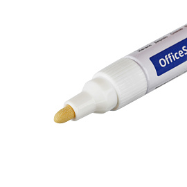 Маркер-краска OfficeSpace белая, 1-4мм, нитро-основа фото Маркер-краска OfficeSpace белая, 1-4мм, нитро-основа