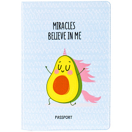 Обложка для паспорта MESHU "Avocado", ПВХ, 2 кармана