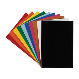 Бархатная бумага А4, Мульти-Пульти "Приключения Енота", 10л., 10цв., в папке