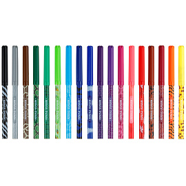 Фломастеры Мульти-Пульти "Зоопарк", 18цв., с печатью, картон