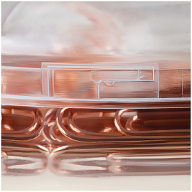 Набор канцелярский Meshu Rose Gold 4 отделения (зажимы для бумаг 19 мм, скрепки канцелярские 28 мм, скрепки канцелярские 50 мм, силовые кнопки)