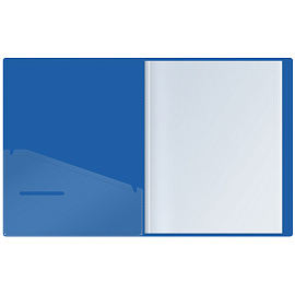 Папка с 10 вкладышами Berlingo "Soft Touch" А4, 17мм, 700мкм, синяя, с внутр. карманом