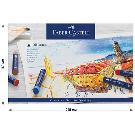 Пастель масляная Faber-Castell "Oil Pastels", 36 цветов, картон. упаковка
