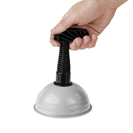 Вантуз OfficeClean для раковин и ванн, диаметр 13см, высота 17см, серый фото Вантуз OfficeClean для раковин и ванн, диаметр 13см, высота 17см, серый