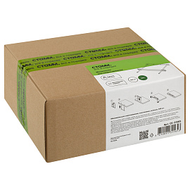 Механизмы для скоросшивания СТАММ, пластиковые, 100шт., зеленые