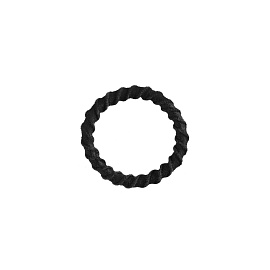 Резинки для волос MESHU, тонкие, черные, диаметр 2см, 90шт., пластиковый бокс фото Резинки для волос MESHU, тонкие, черные, диаметр 2см, 90шт., пластиковый бокс