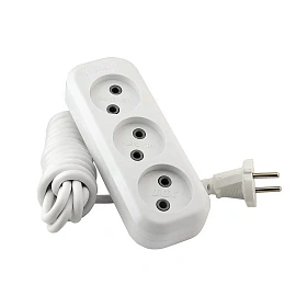 Удлинитель LUX У3-О-05 3 розетки 5 м фото Удлинитель LUX У3-О-05 3 розетки 5 м