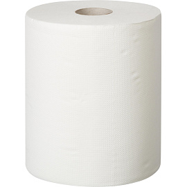 Полотенца бумажные рулонные с центральной вытяжкой Luscan Professional M4 2-слойные белые 6 рулонов по 150 метров