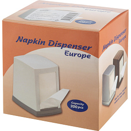 Диспенсер для салфеток Luscan Professional N2 настольный пластиковый серый