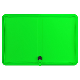 Папка на молнии Berlingo "Your Way" А4, 600мкм, зеленый неон