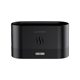 Увлажнитель воздуха "Камин", эффект пламени, 180 мл, Аромамасло в ПОДАРОК, черный, DASWERK (ДАСВЕРК), 456845