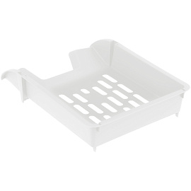 Лоток для бумаг горизонтальный СТАММ "Лидер", белый фото Лоток для бумаг горизонтальный СТАММ "Лидер", белый