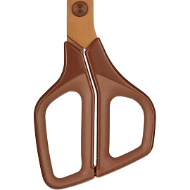 Ножницы 210 мм Attache Selection 3D с пластиковыми анатомическими ручками коричневого цвета