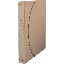 Короб архивный микрогофрокартон с вырубкой 320х50х432 мм бурый до 500 листов