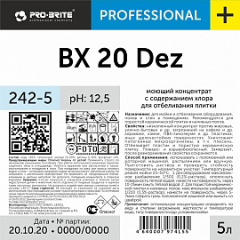 Моющее средство для отбеливания плитки Pro-Brite BX 20 Dez 5 л (концентрат) фото Моющее средство для отбеливания плитки Pro-Brite BX 20 Dez 5 л (концентрат)
