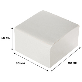 Блок для записей Attache Economy 90x90x50 мм светло-серый проклеенный (плотность 65 г/кв.м)