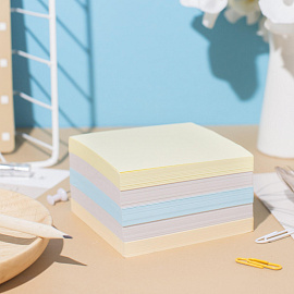 Блок для записей Attache Economy 90x90x50 мм разноцветный проклеенный (плотность 65 г/кв.м)
