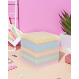 Блок для записей Attache Economy 90x90x90 мм разноцветный (плотность 65 г/кв.м)