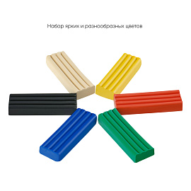 Пластилин классический Гамма Классический 6 цветов со стеком 120 г фото Пластилин классический Гамма Классический 6 цветов со стеком 120 г