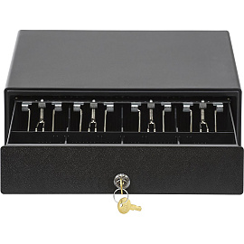 Денежный ящик Атол CD-330-B 380х330х90 мм черный