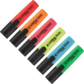 Набор текстовыделителей Edding E-345/6S (толщина линии 1-5 мм, 6 цветов)