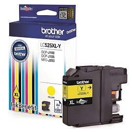 Картридж струйный Brother LC525XLY желтый оригинальный