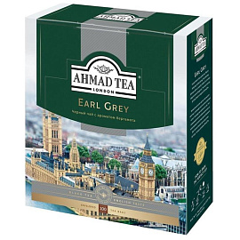 Чай черный Ahmad Tea Earl Grey 100 пакетиков (бергамот) фото Чай черный Ahmad Tea Earl Grey 100 пакетиков (бергамот)