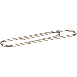 Скрепки канцелярские 33 мм Kores металлические никелированные (100 штук в упаковке)