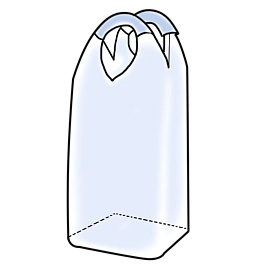 Мешок биг-бэг двухстропный 75x75x150 см (верх открытый, дно глухое)