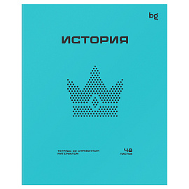 Тетрадь предметная 48л. BG "Перфокарта" - История, пластиковая обложка