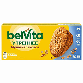 Печенье BelVita Утреннее со злаковыми хлопьями, 225г, 721491 фото Печенье BelVita Утреннее со злаковыми хлопьями, 225г, 721491
