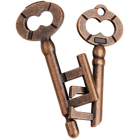 Головоломка металлическая большая ТРИ СОВЫ "Ключи", 2 уровень сложности