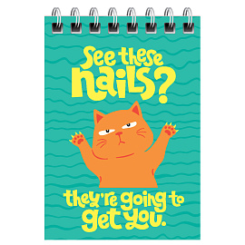 Блокнот А7 40л. на гребне BG "Funny picture