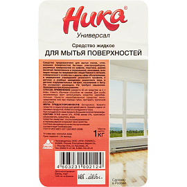 Средство моющее универсальное 1 кг, НИКА "Универсал", жидкое фото Средство моющее универсальное 1 кг, НИКА "Универсал", жидкое