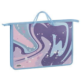 Папка с ручками А4 ArtSpace "Bear", пластик, на молнии, 45мм