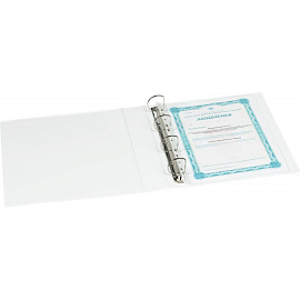 Папка Панорама на 4-х кольцах Attache 50 мм белая до 300 листов