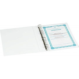 Папка Панорама на 4-х кольцах Attache 40 мм белая до 250 листов