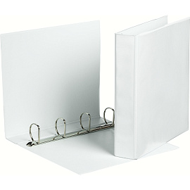 Папка Панорама на 4-х кольцах Attache 65 мм белая до 400 листов