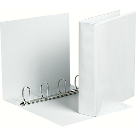 Папка Панорама на 4-х кольцах Attache 75 мм белая до 500 листов