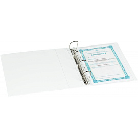 Папка Панорама на 4-х кольцах Attache 75 мм белая до 500 листов