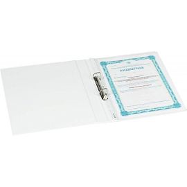 Папка Панорама на 2-х кольцах Attache 25 мм белая до 200 листов