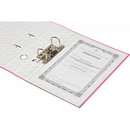 Папка-регистратор Bantex (Attache Selection) Economy Plus 50 мм розовая бумвинил/бумага с защитным уголком