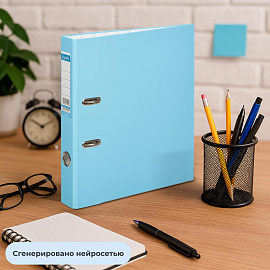 Папка-регистратор Bantex (Attache Selection) Economy Plus 50 мм голубая бумвинил/бумага