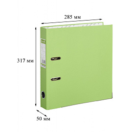 Папка-регистратор Bantex (Attache Selection) Economy Plus 50 мм лайм бумвинил/бумага