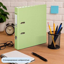 Папка-регистратор Bantex (Attache Selection) Economy Plus 50 мм лайм бумвинил/бумага