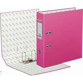 Папка-регистратор Bantex (Attache Selection) Economy Plus 80 мм розовая бумвинил/бумага