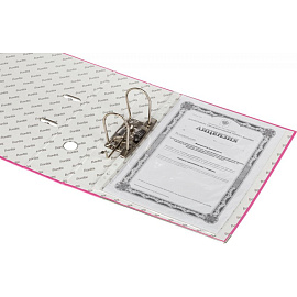 Папка-регистратор Bantex (Attache Selection) Economy Plus 80 мм розовая бумвинил/бумага