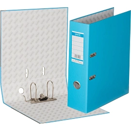 Папка-регистратор Bantex (Attache Selection) Economy Plus 80 мм голубая бумвинил/бумага с защитным уголком